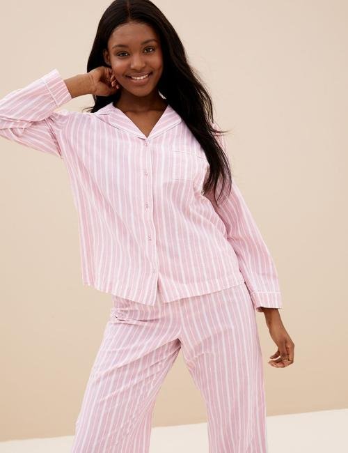 Pembe Saf Pamuklu Cool Comfort™ Pijama Takımı