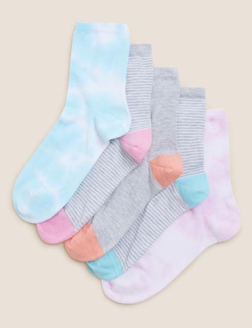 Multi Renk 5'li Dikişsiz Çorap Seti