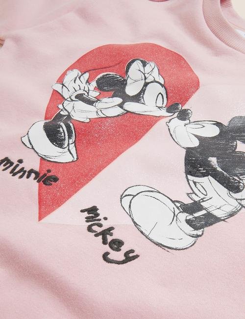 Pembe Minnie Mouse™ Uzun Kollu Elbise (2-7 Yaş)