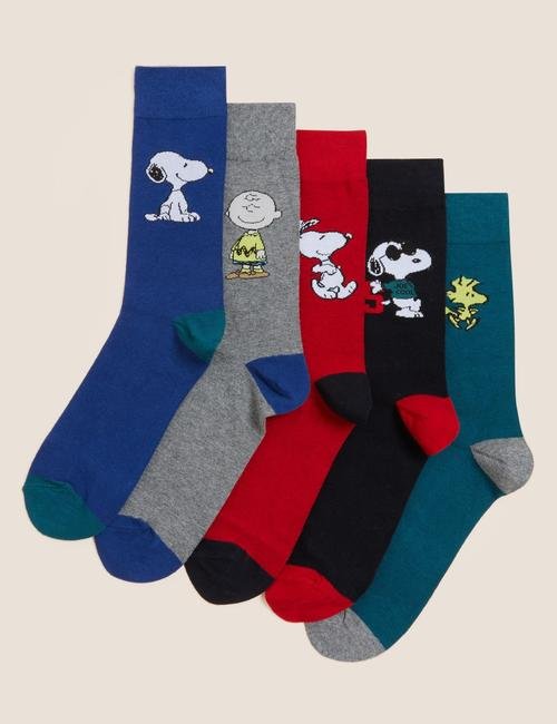 Multi Renk 5'li Snoopy™ Çorap Seti