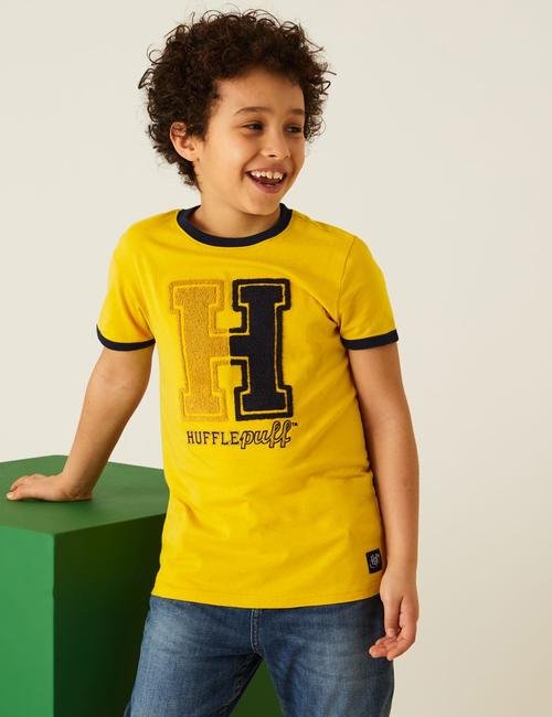 Sarı Saf Pamuklu Harry Potter™ T-Shirt (2-16 Yaş)