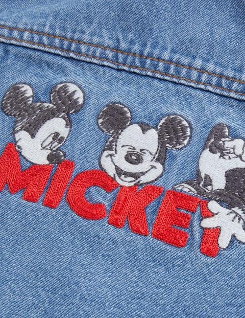 Mavi Saf Pamuklu Mickey Mouse™ Denim Ceket (2-7 Yaş)