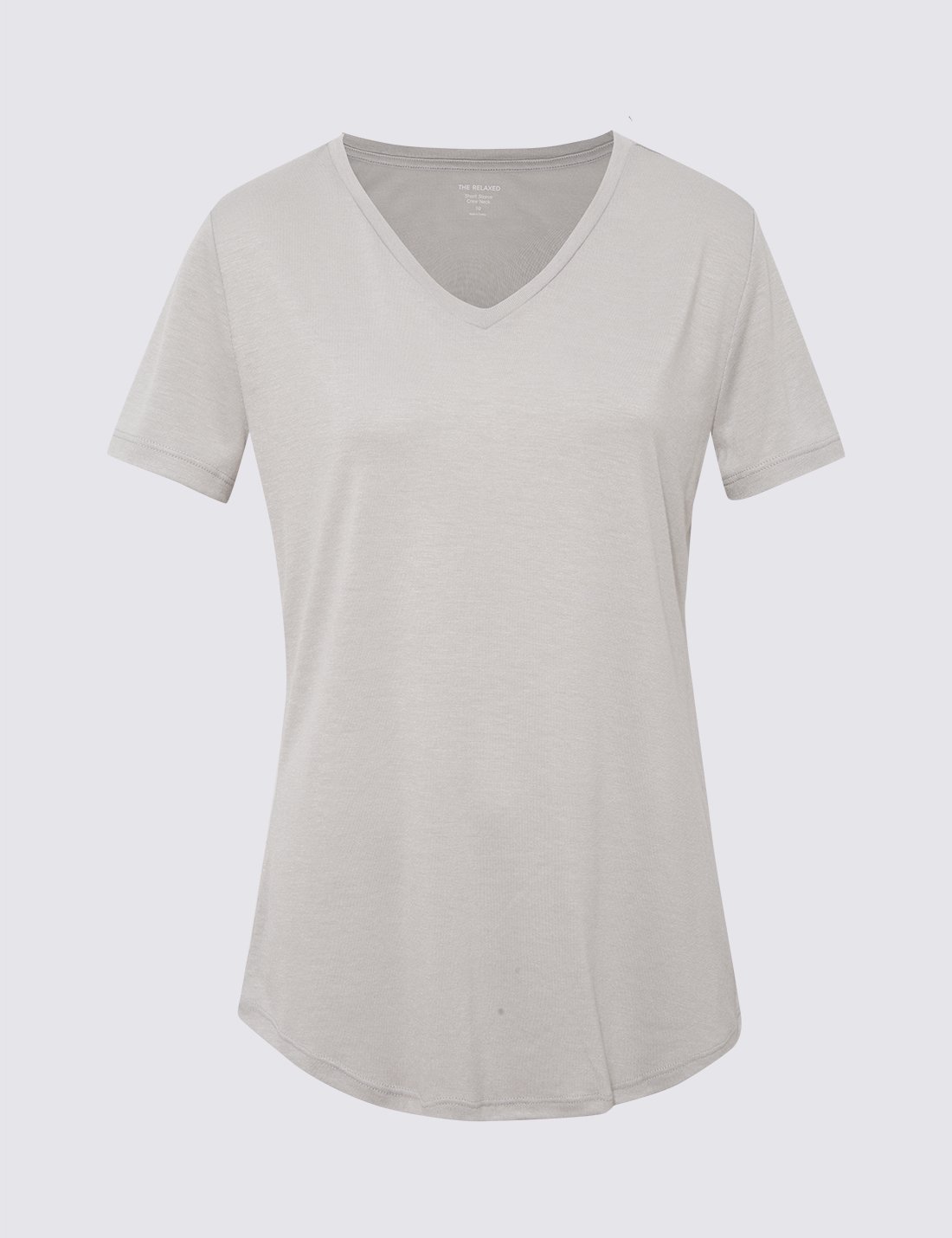 Relaxed Fit V Yaka T-Shirt