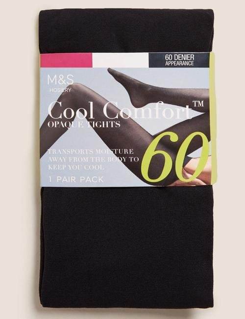 Siyah Cool Comfort™ 60 Denye Opak Külotlu Çorap