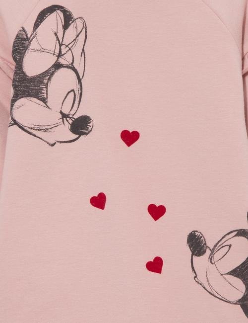 Pembe Mickey Mouse™ Uzun Kollu Elbise