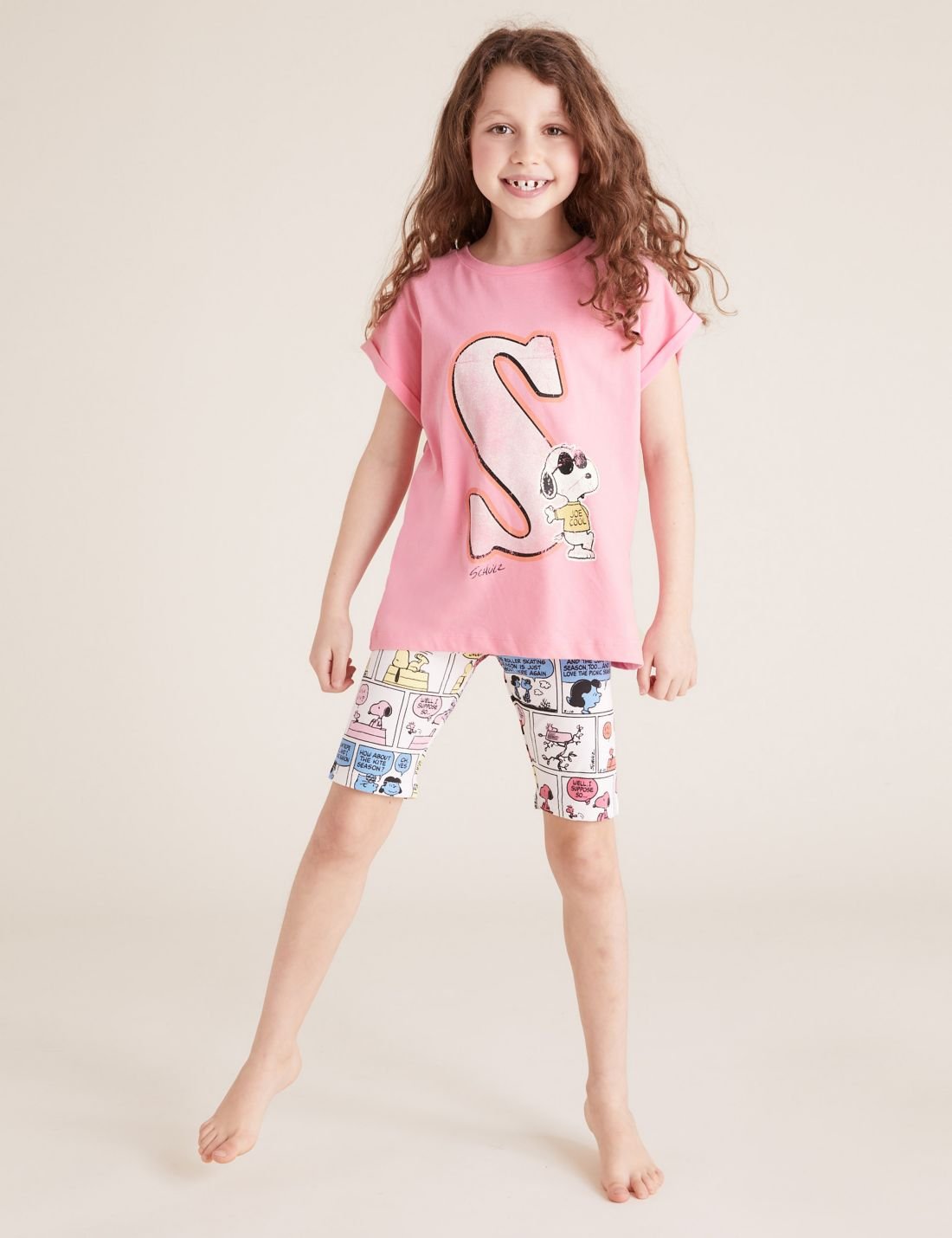 Snoopy™ Kısa Kollu Pijama Takımı (6-16 Yaş)