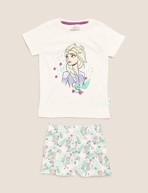 Multi Renk Disney Frozen™ Kısa Kollu Pijama Takımı (2-10 Yaş)