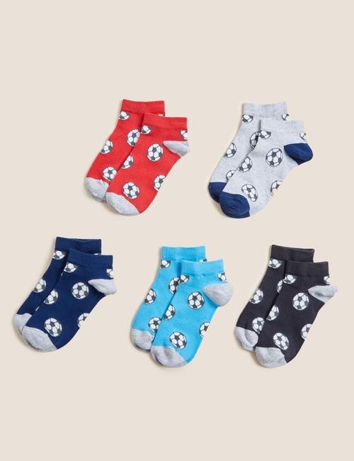 Multi Renk 5'li Top Desenli Çorap
