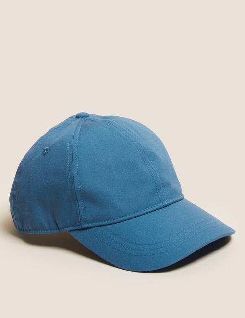 Mavi Saf Pamuklu Sun Smart Şapka