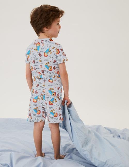 Gri Paddington™ Kısa Kollu Pijama Takımı (1-7 Yaş)