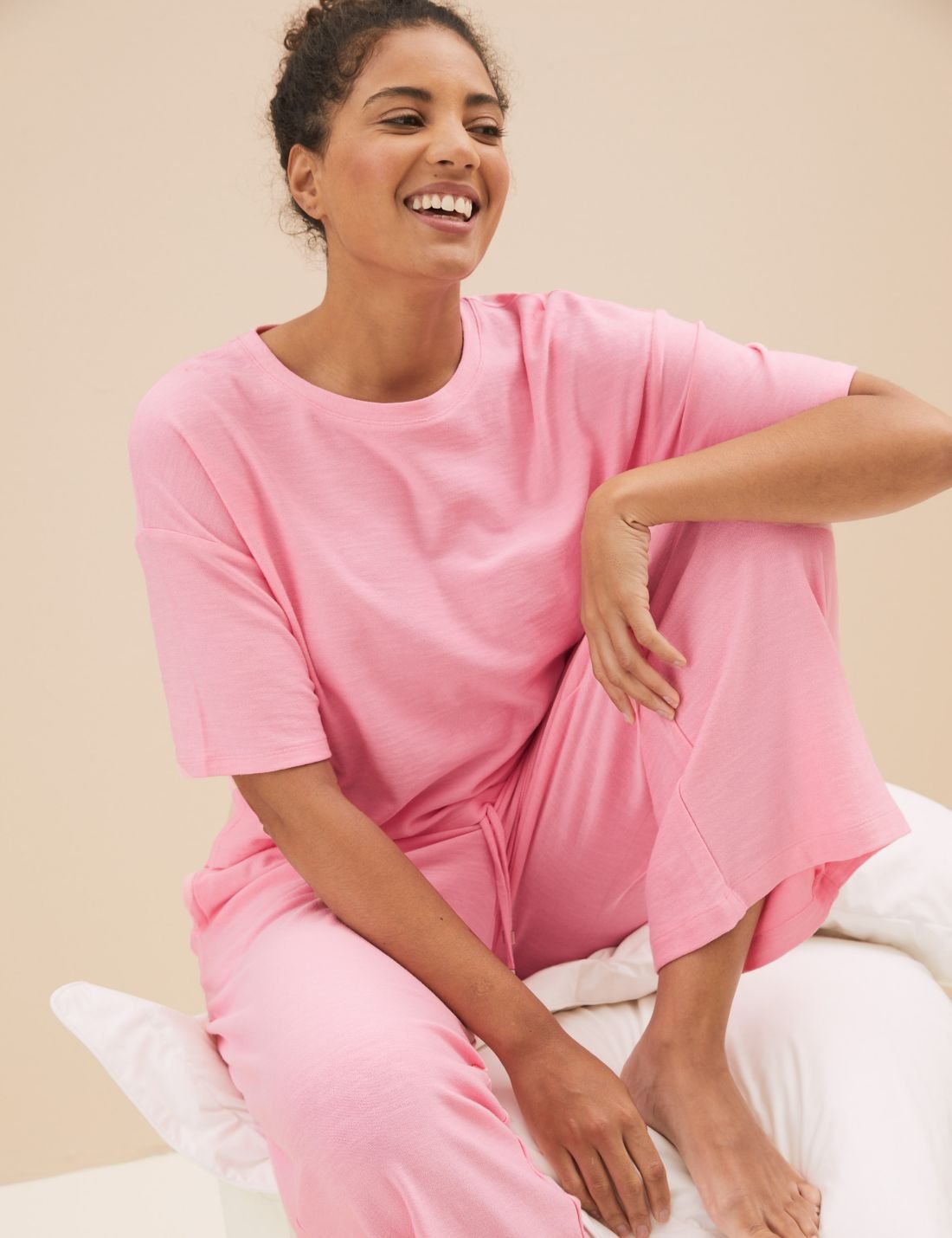 Flexifit™ Kısa Kollu Crop Pijama Takımı