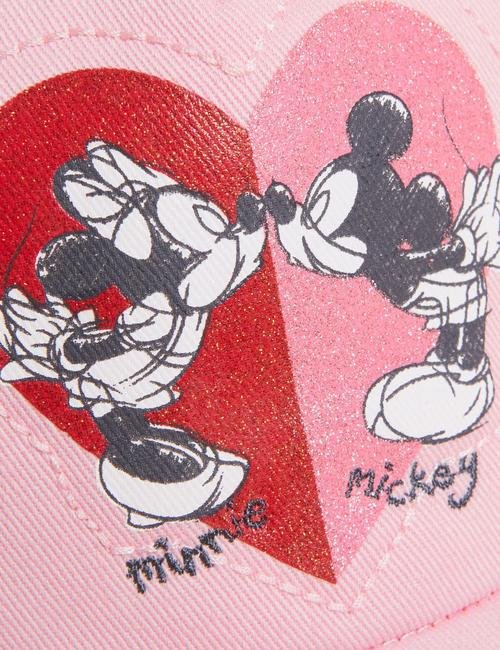 Pembe Saf Pamuklu Minnie Mouse™ Şapka (1-6 Yaş)