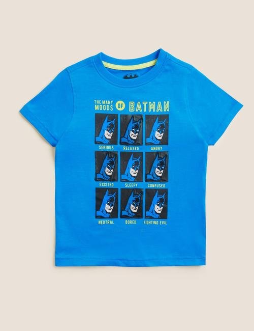 Yeşil Saf Pamuklu Batman™ T-Shirt (2-7 Yaş)