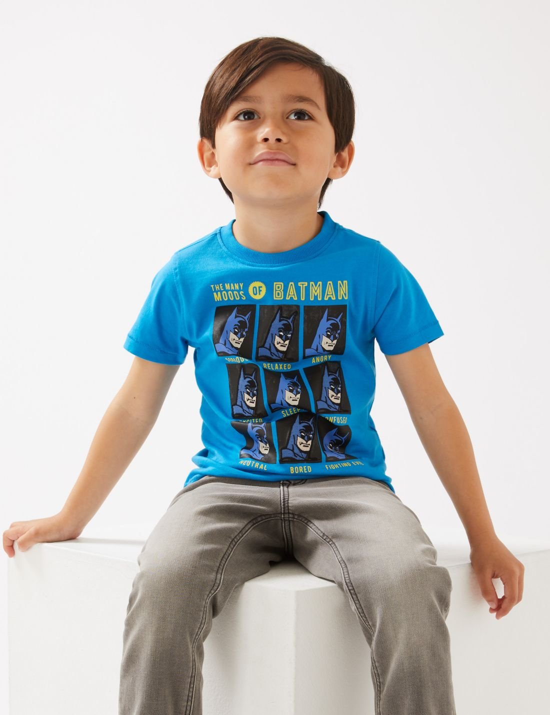 Saf Pamuklu Batman™ T-Shirt (2-7 Yaş)