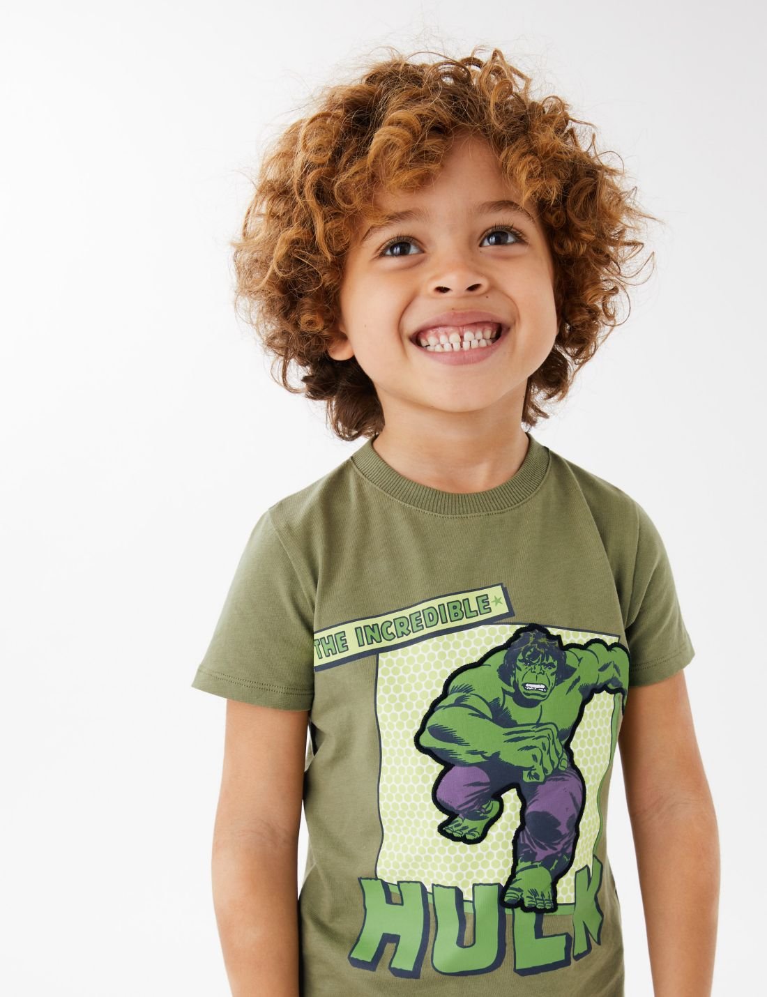 Saf Pamuklu Hulk™ T-Shirt (2-7 Yaş)