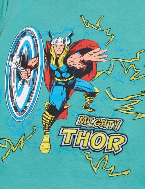 Yeşil Saf Pamuklu Thor™ T-Shirt (2-7 Yaş)