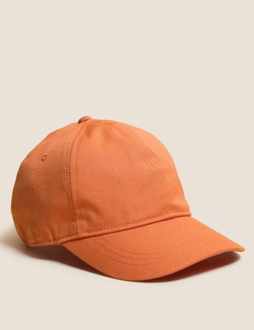 Turuncu Saf Pamuklu Sun Smart Şapka