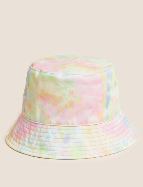 Multi Renk Saf Pamuklu Batik Desenli Şapka (1-13 Yaş)
