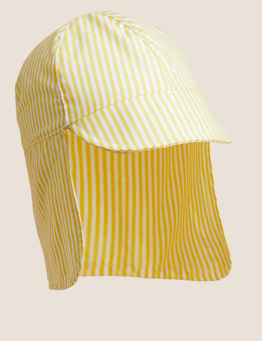Saf Pamuklu Çizgili Şapka (0-6 Yaş)