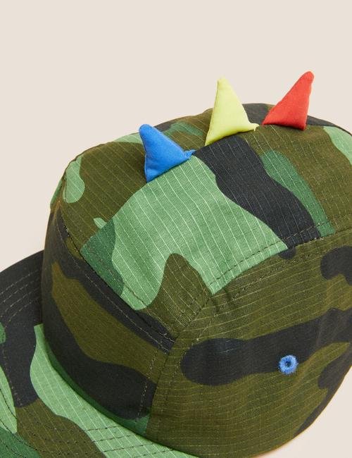 Multi Renk Saf Pamuklu 3D Detaylı Şapka (1-6 Yaş)