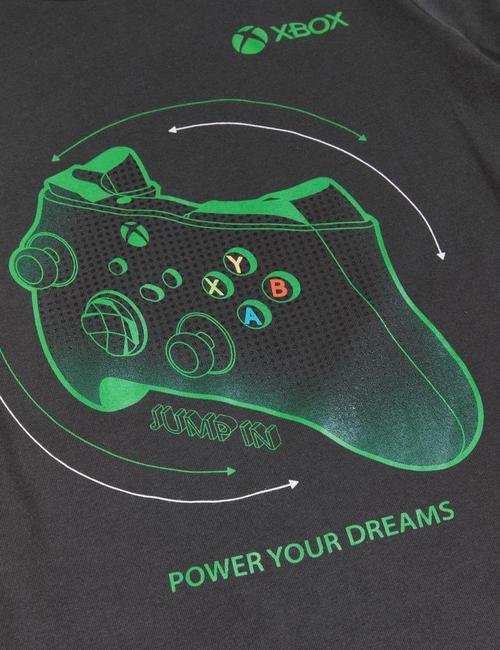 Gri Saf Pamuklu Xbox™ Pijama Takımı (6-16 Yaş)