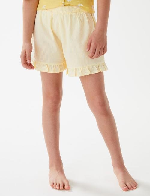 Sarı Fırfır Detaylı Pijama Altı (6-16 Yaş)