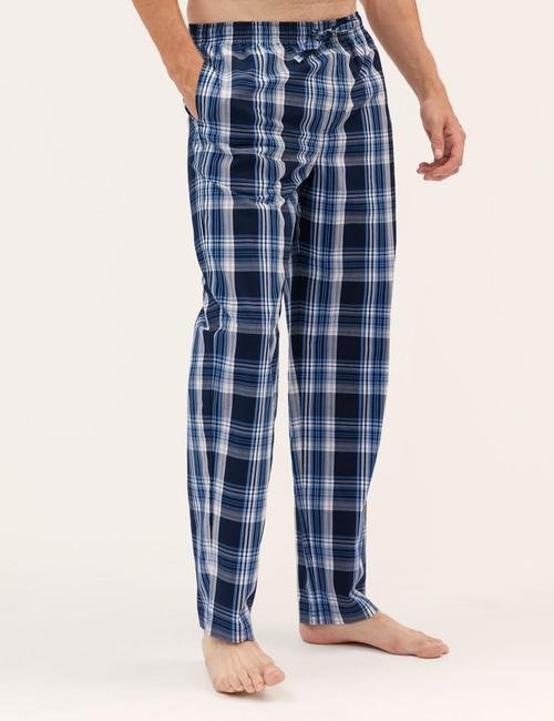 Lacivert Saf Pamuklu 2'li Pijama Altı Seti