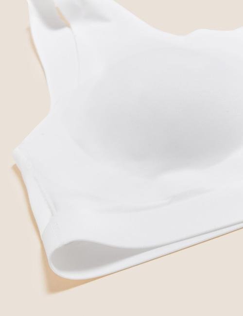 Beyaz Flexifit™ Balensiz Crop Top Sütyen