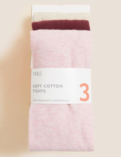 Multi Renk 3'lü Külotlu Çorap (0-3 Yaş)