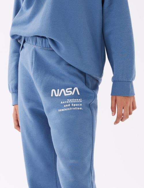 Mavi Regular Fit NASA™ Eşofman Altı (6-16 Yaş)