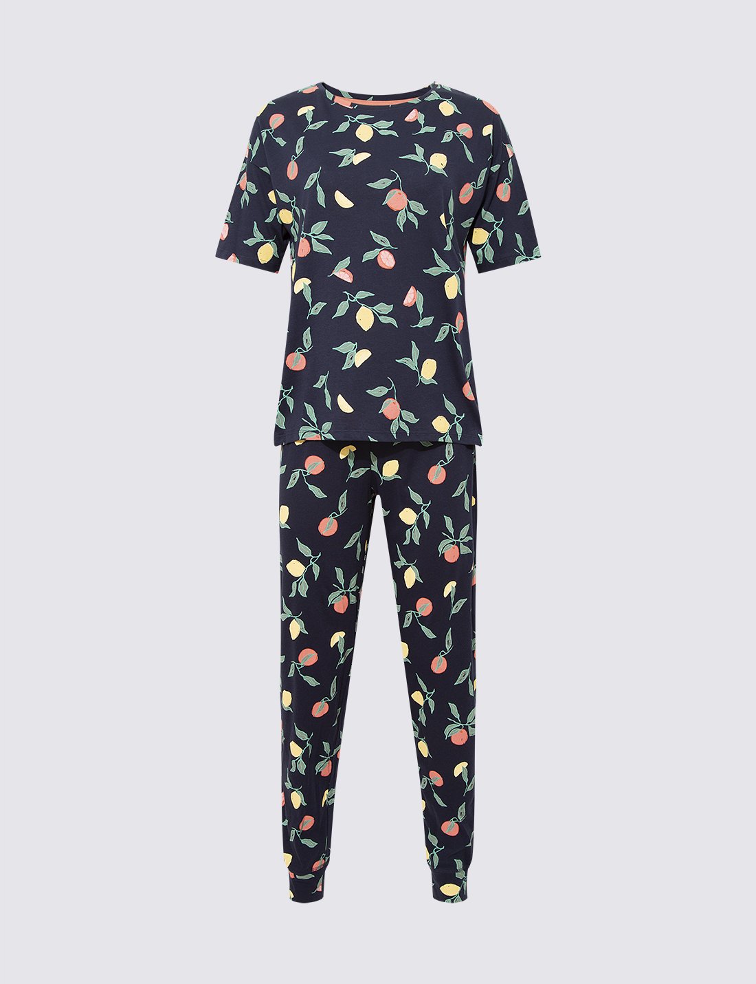 Meyve Desenli Kısa Kollu Pijama Takımı