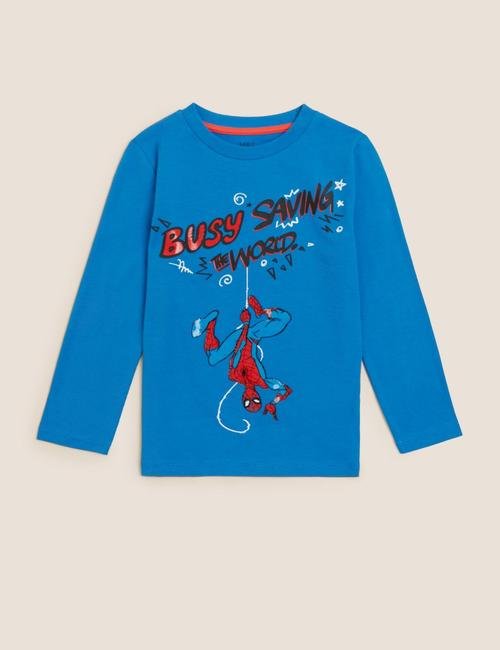 Mavi Saf Pamuklu Spider-Man™ T-Shirt