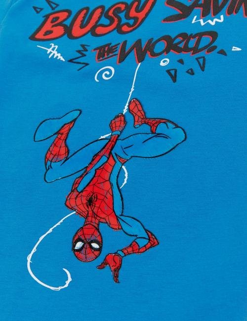Mavi Saf Pamuklu Spider-Man™ T-Shirt