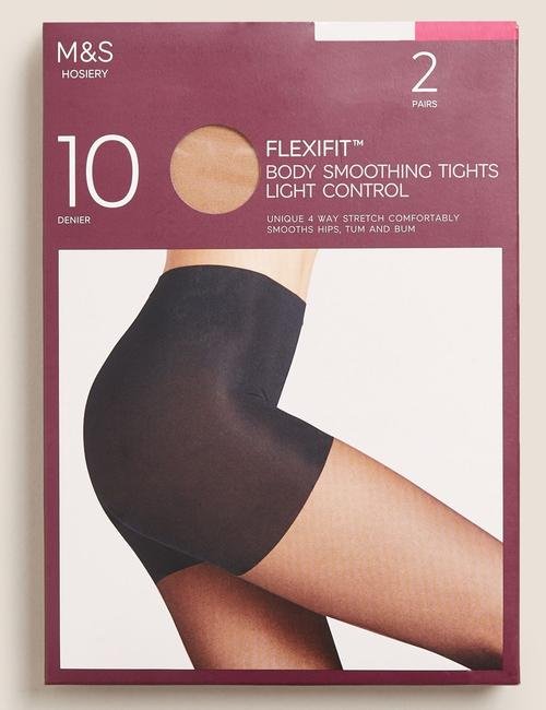 Bej 2'li Flexifit™ 10 Denye Külotlu Çorap Seti