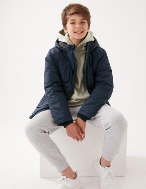 Erkek Çocuk Lacivert Stormwear™ Kapüşonlu Parka (6-16 Yaş)