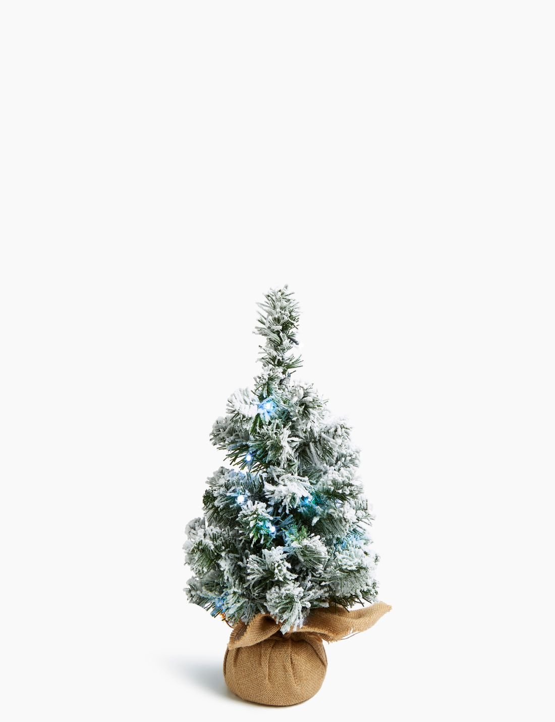 Kar Detaylı Işıklı Yılbaşı Ağacı 46 cm