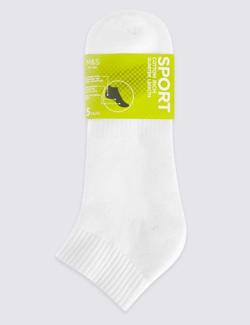 Beyaz 5'li Çorap (Cool & Fresh™ Teknolojisi ile)