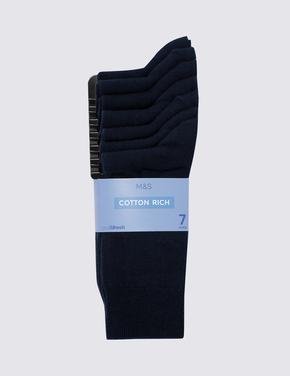 Erkek Lacivert 7'li Cool & Fresh™ Çorap Seti