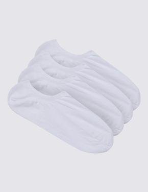 Erkek Beyaz 4'lü Cool&Fresh™ Spor Çorabı Seti