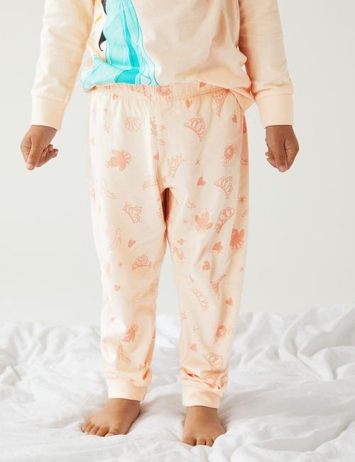 Pembe Saf Pamuklu Jasmine™ Pijama Takımı (2-10 Yaş)