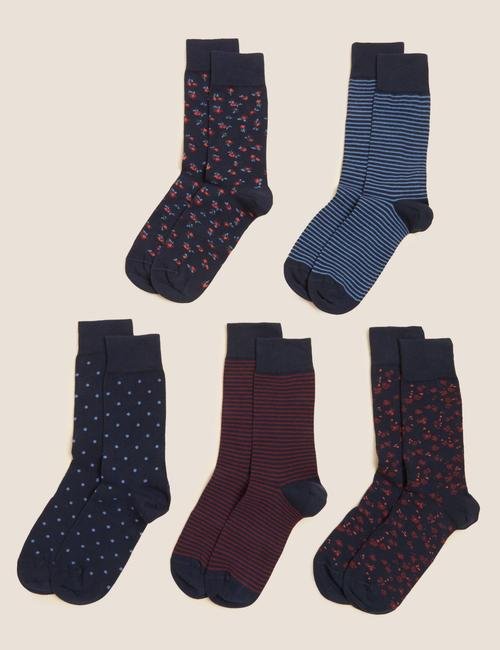 5'li Çiçek Desenli Cool & Fresh™ Çorap Seti