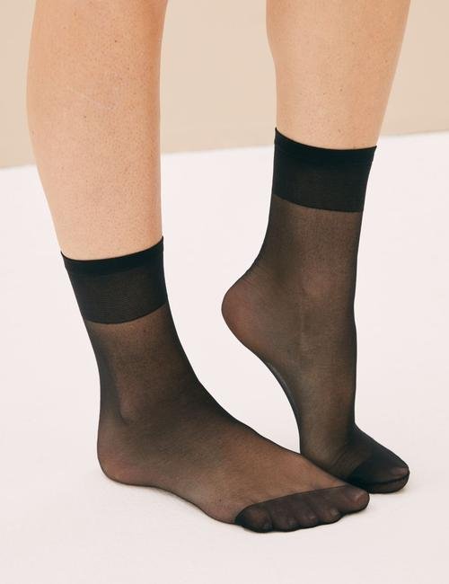 Siyah 5'li 15 Denye Pantolon Çorabı Seti