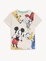 Erkek Çocuk Beyaz Saf Pamuklu Mickey Mouse™ T-Shirt (2-7 Yaş)
