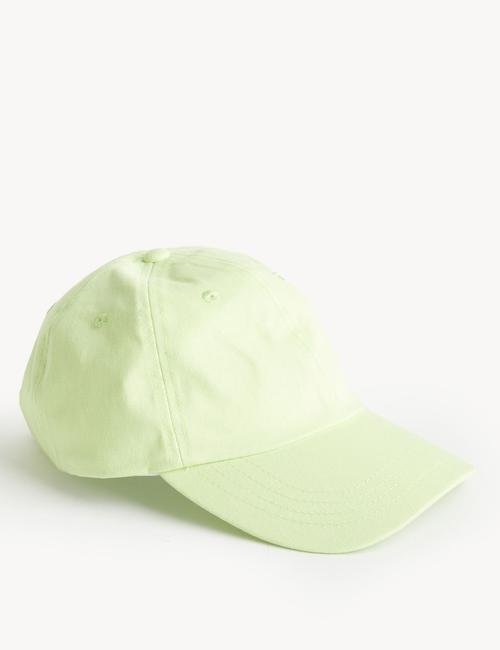 Yeşil Saf Pamuklu Sun Smart Şapka