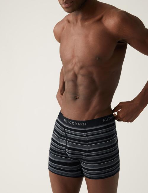 Siyah 3'lü Regular Fit Trunk Seti