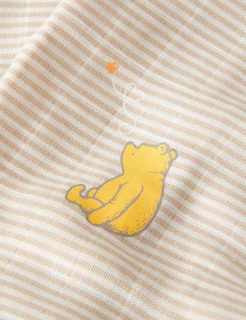 Sarı Saf Pamuklu 3'lü Winnie the Pooh™ Müslin Bez