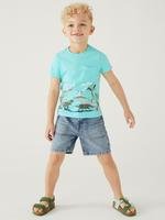Erkek Çocuk Multi Renk Saf Pamuklu 3'lü Kısa Kollu T-Shirt (2-7 Yaş)