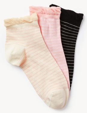 Kadın Krem 3'lü Freshfeet™ Çorap Seti