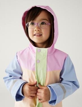 Kız Çocuk Multi Renk Renk Bloklu Stormwear™ Balıkçı Mont (2-7 Yaş)