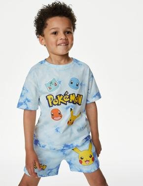 Erkek Çocuk Mavi Saf Pamuklu Pokémon™ T-Shirt (3-7 Yaş)